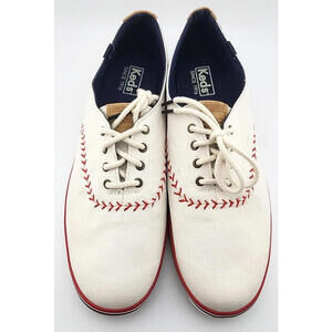 Women’s Keds Baseball Sneakers – Vintage Style Low‑Top Canvas Shoes Size 11